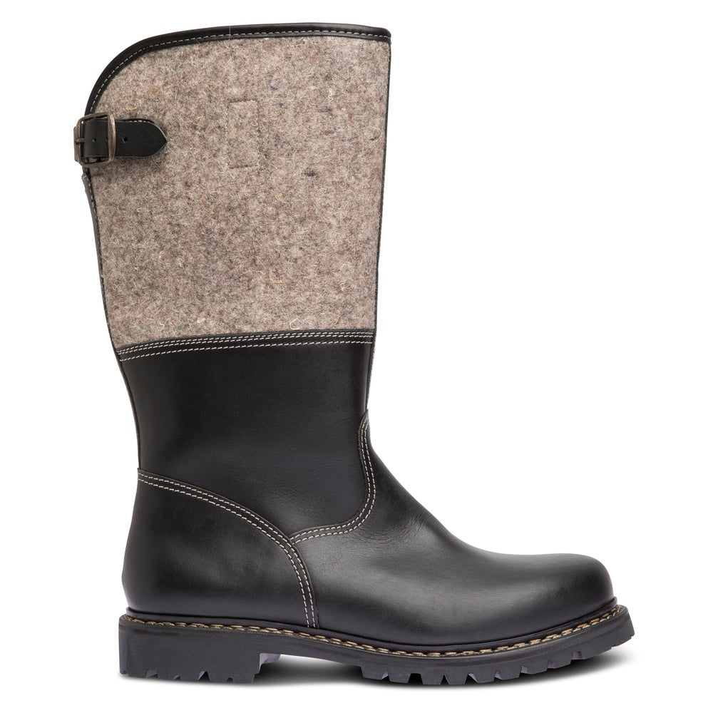 SALOBER Lammfell / schwarzgraumeliert