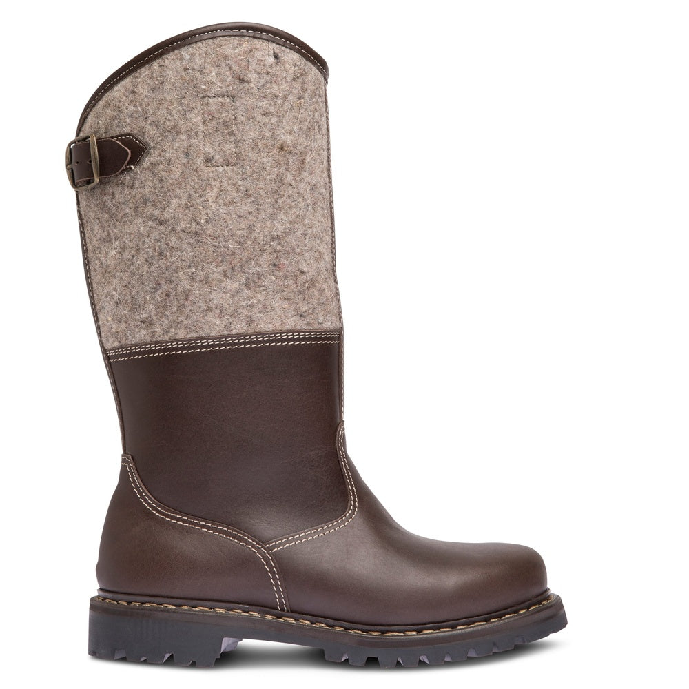 GRÜNTEN Lammfell / braungraumeliert