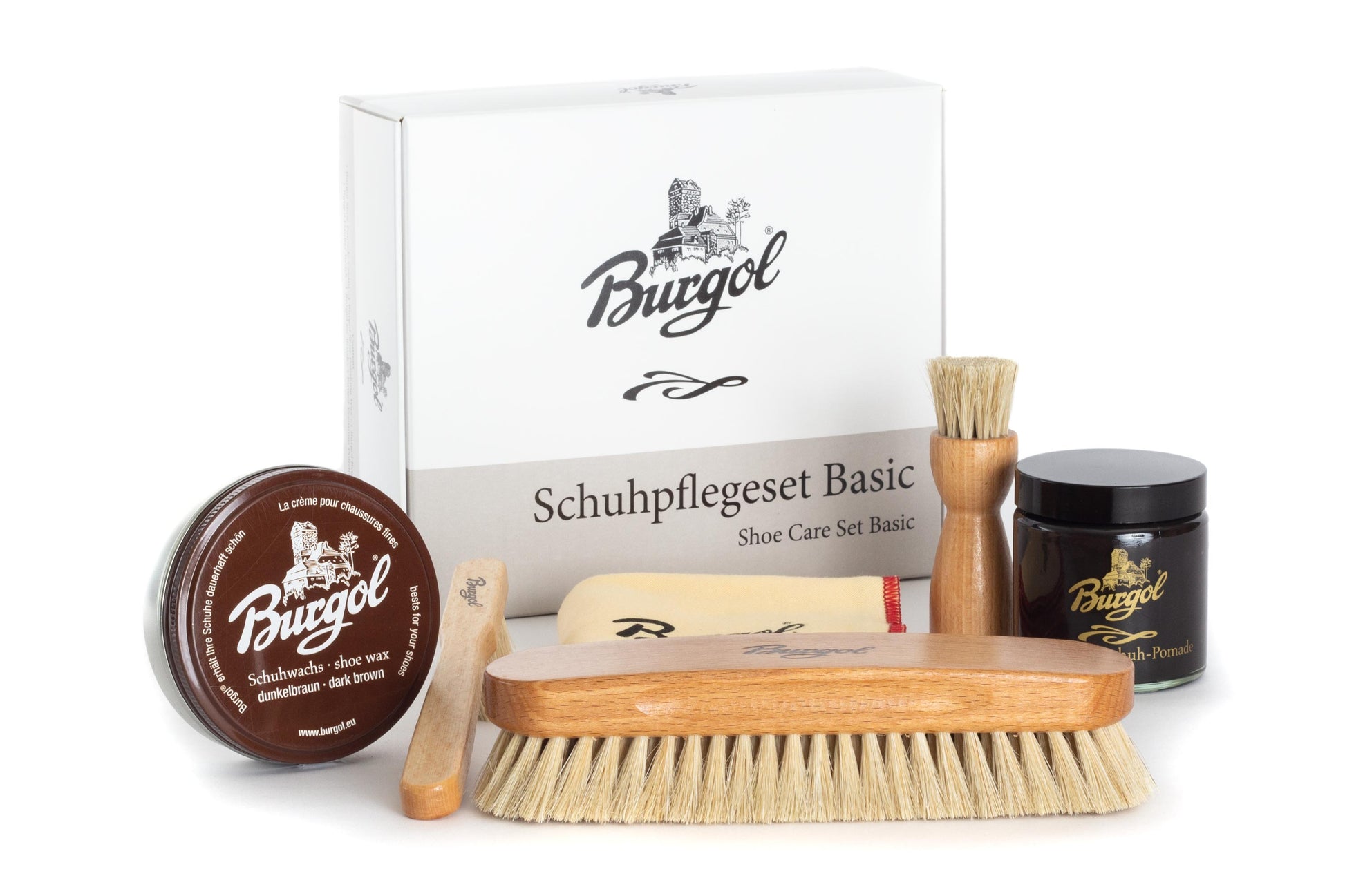 Burgol Schuhpflegeset Basic dunkelbraun