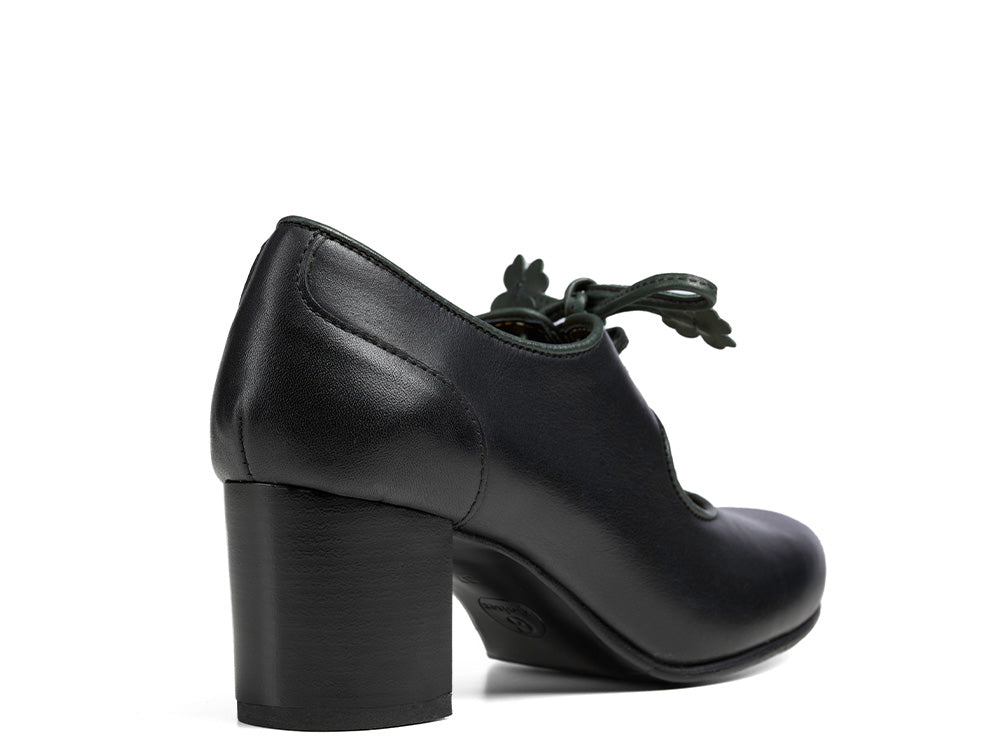 SASSI Rindnappa Pumps  schwarz/grün