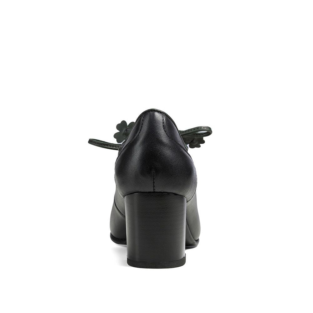 SASSI Rindnappa Pumps  schwarz/grün