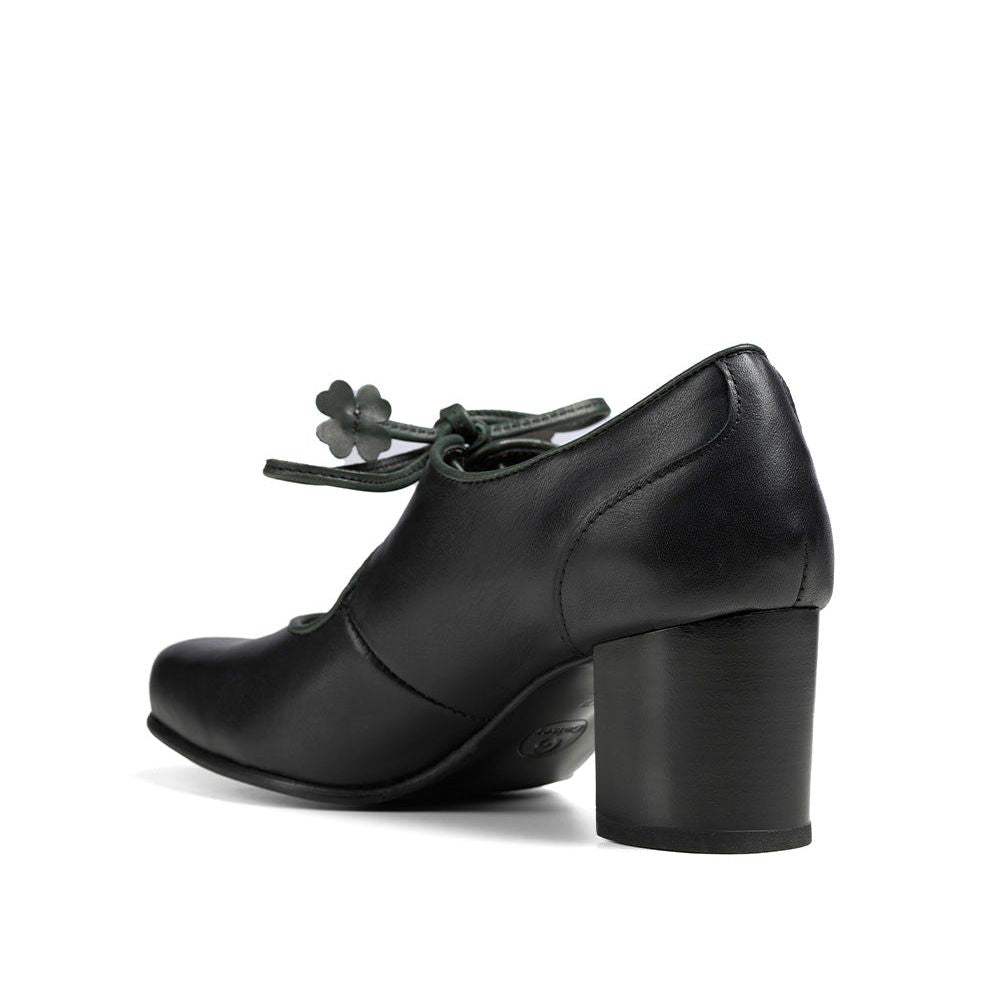 SASSI Rindnappa Pumps  schwarz/grün