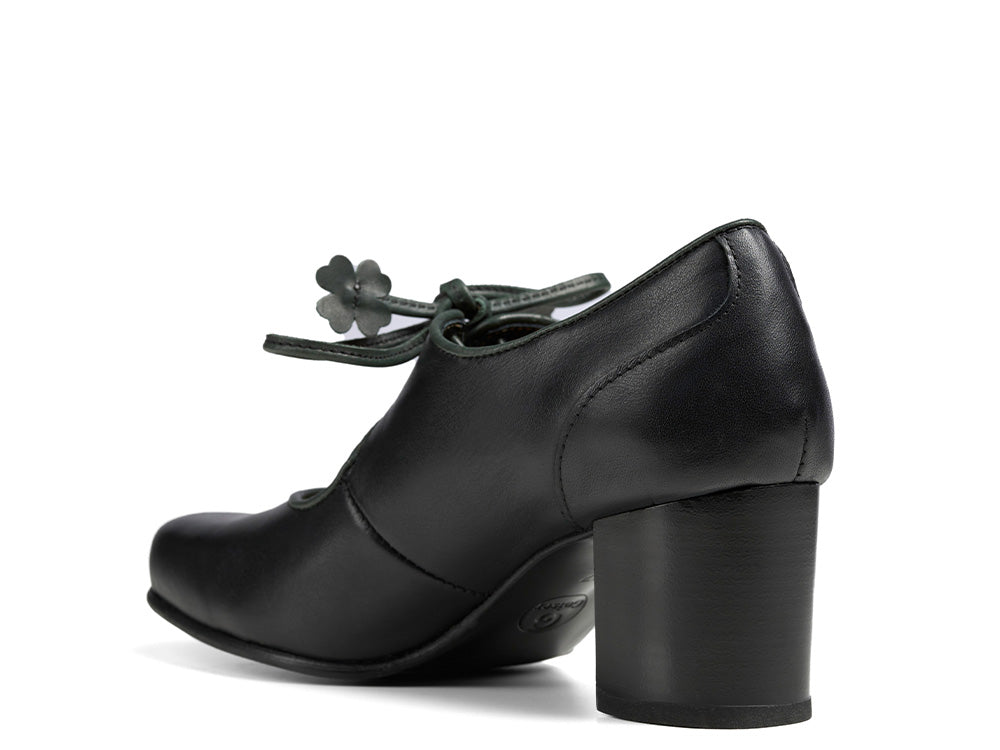 SASSI Rindnappa Pumps  schwarz/grün