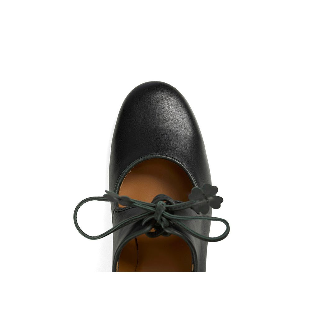 SASSI Rindnappa Pumps  schwarz/grün