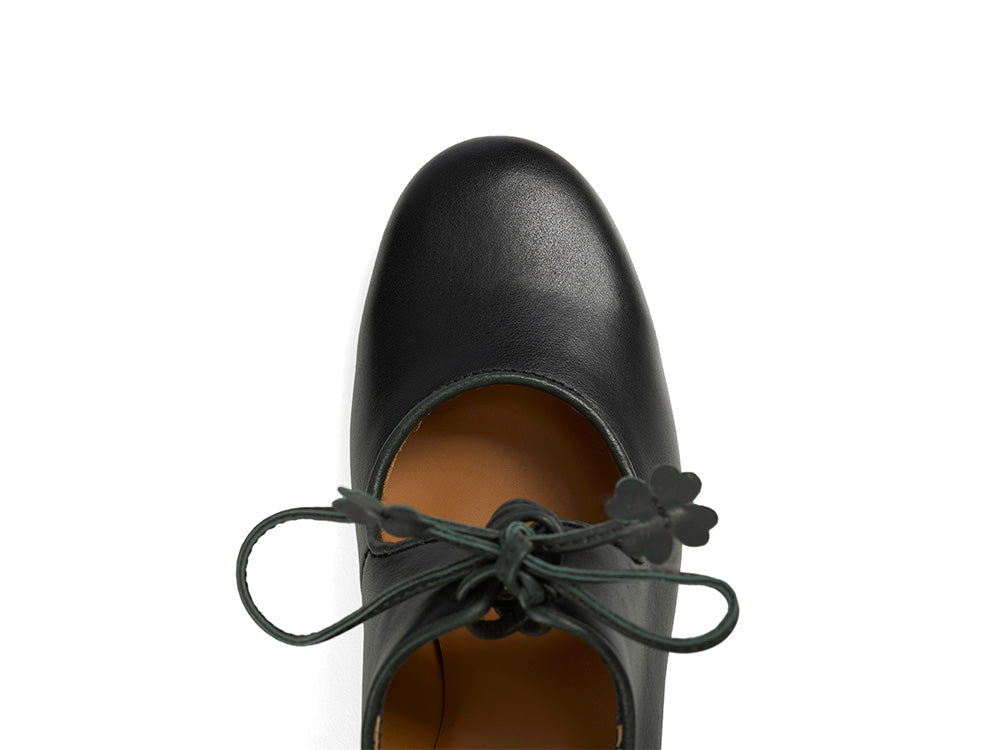 SASSI Rindnappa Pumps  schwarz/grün