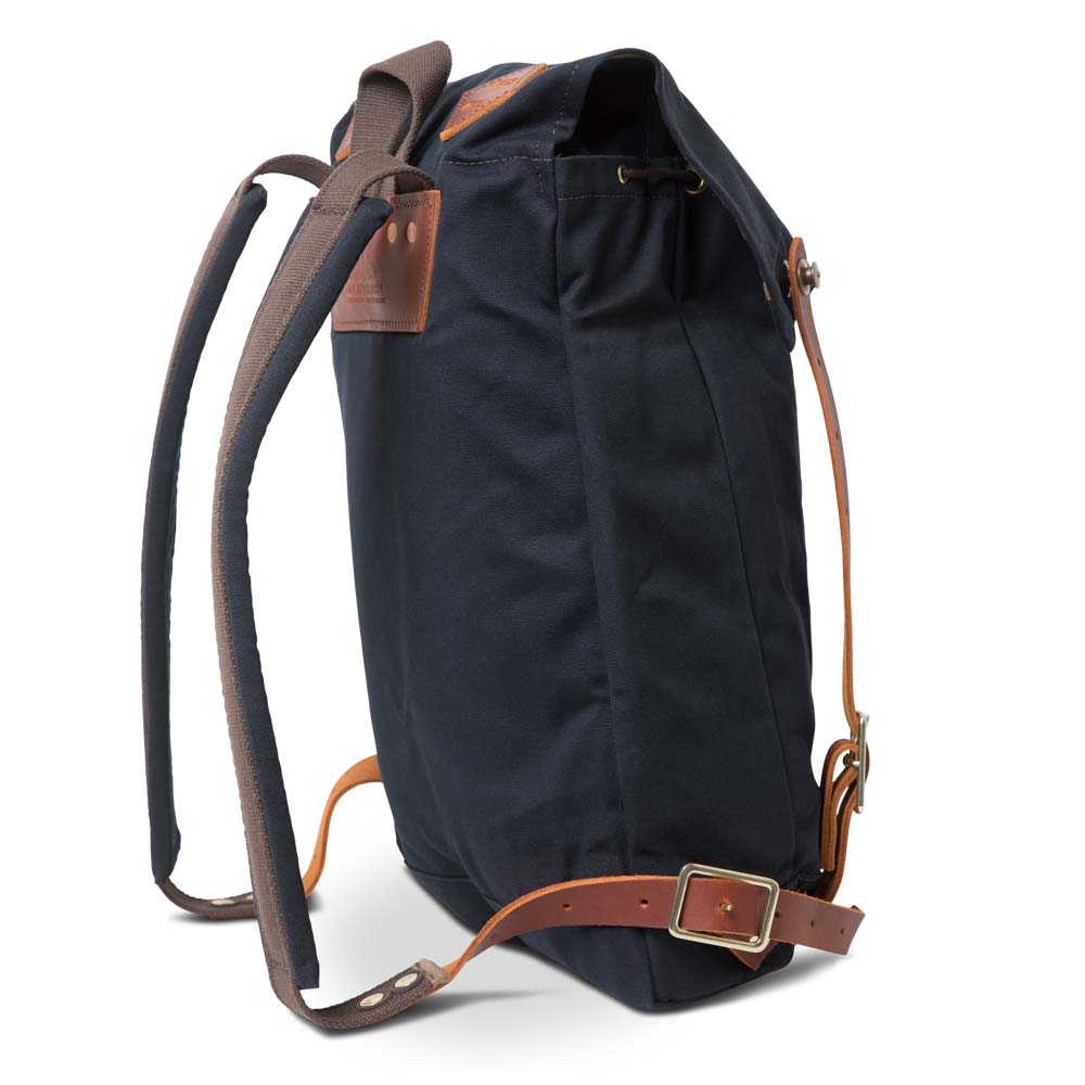 Canvas Rucksack mit Laptopfach  schwarz
