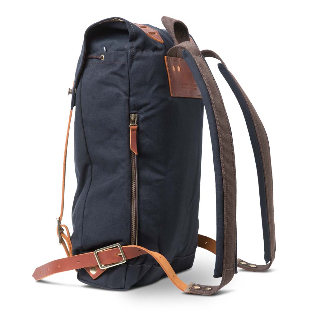 Canvas Rucksack mit Laptopfach  schwarz
