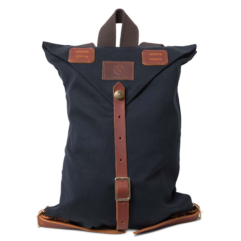 Canvas Rucksack Pur  schwarz
