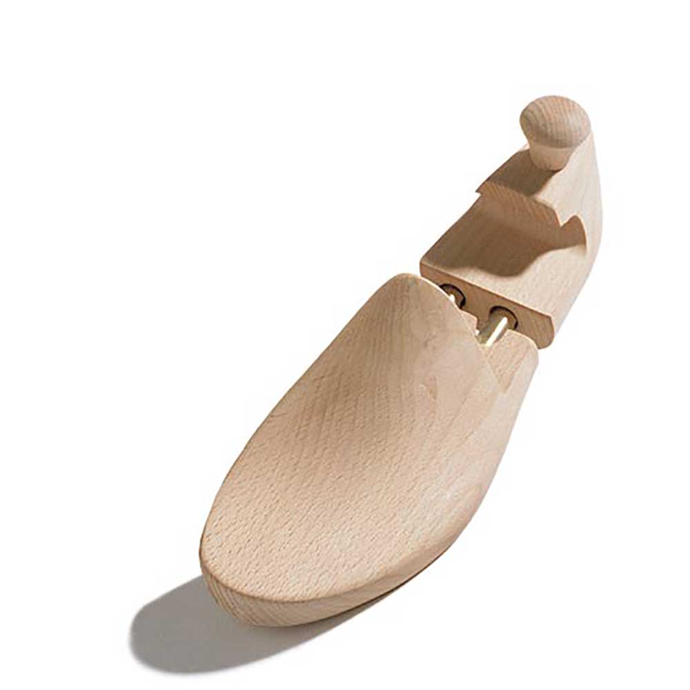 Haferl-Schuhspanner aus Buchenholz natur