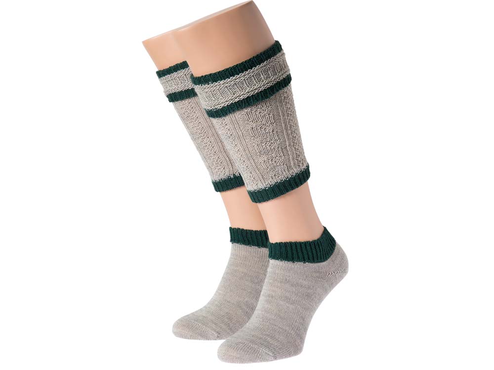 GOISER Loferl 2tlg.  hellgrau/grün