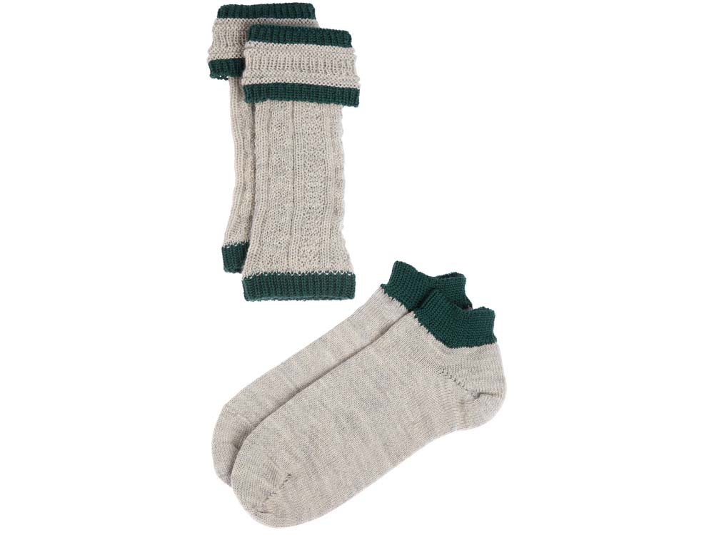 GOISER Loferl 2tlg.  hellgrau/grün