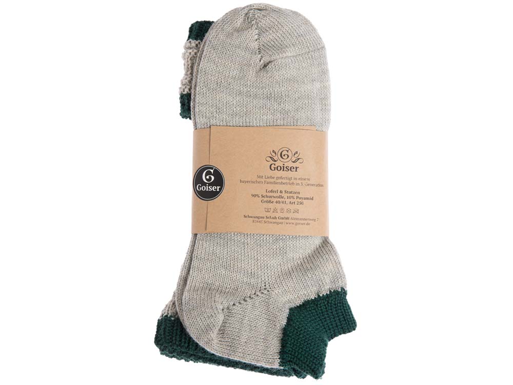 GOISER Loferl 2tlg.  hellgrau/grün