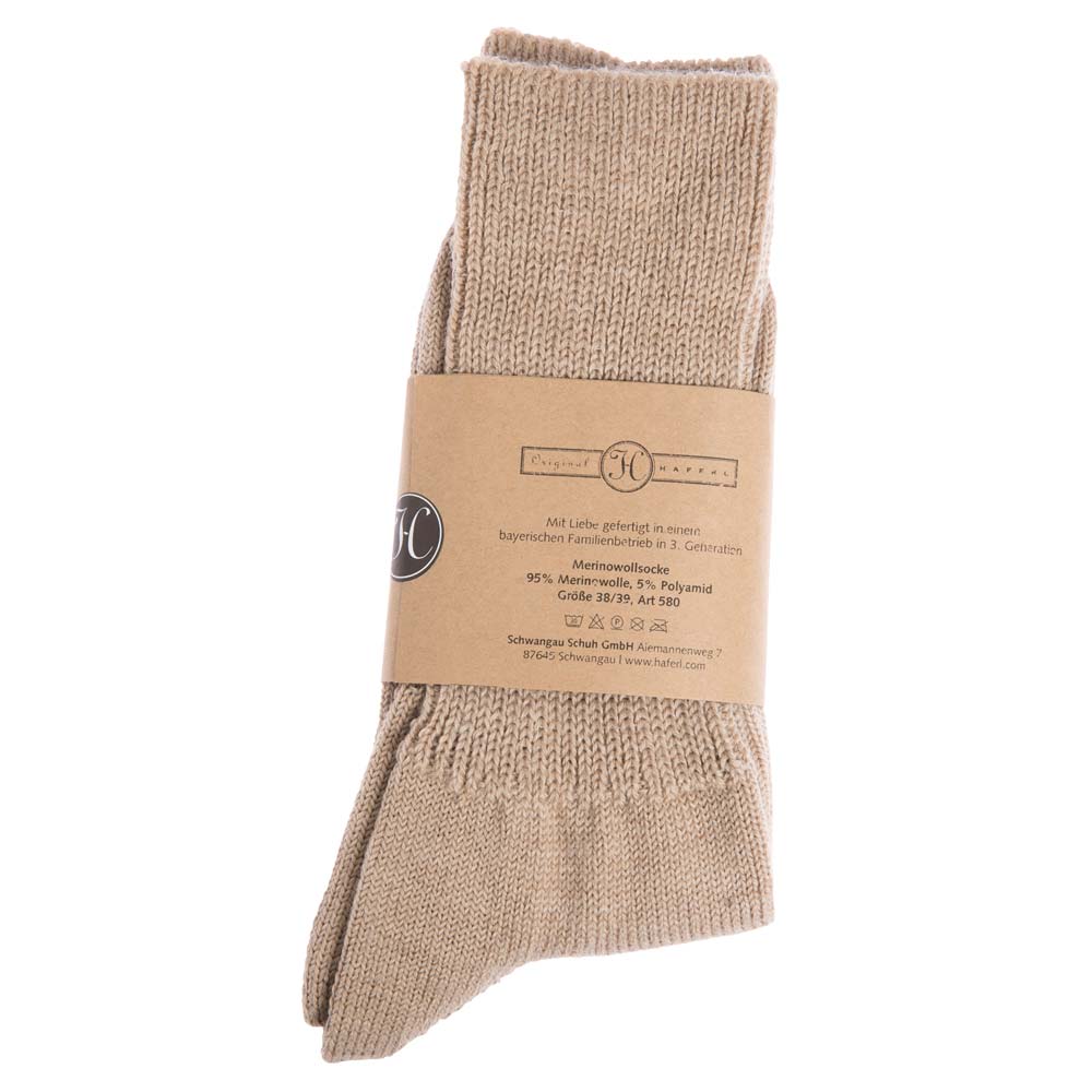 HAFERL Merinosocken  karamell