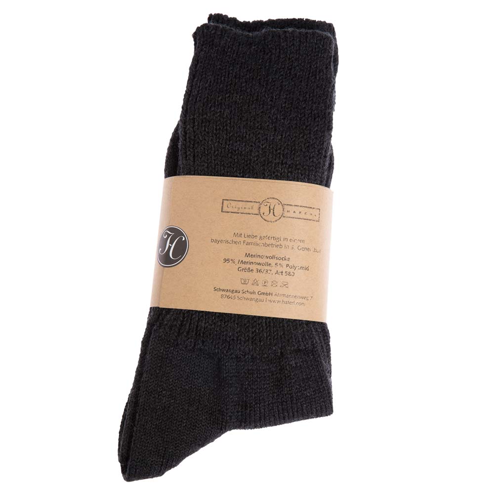 HAFERL Merinosocken  anthrazit