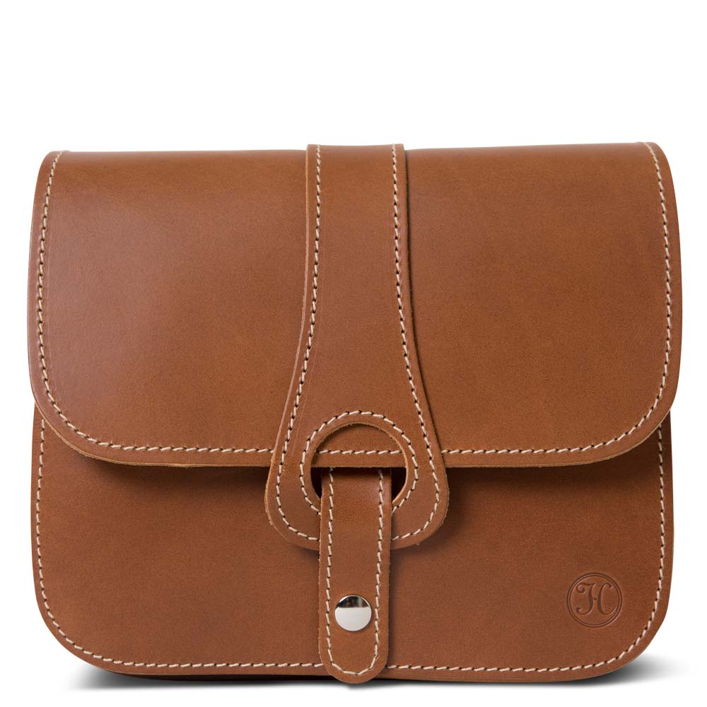 MIA Crossbody Tasche Rindleder vegetabil  caramel