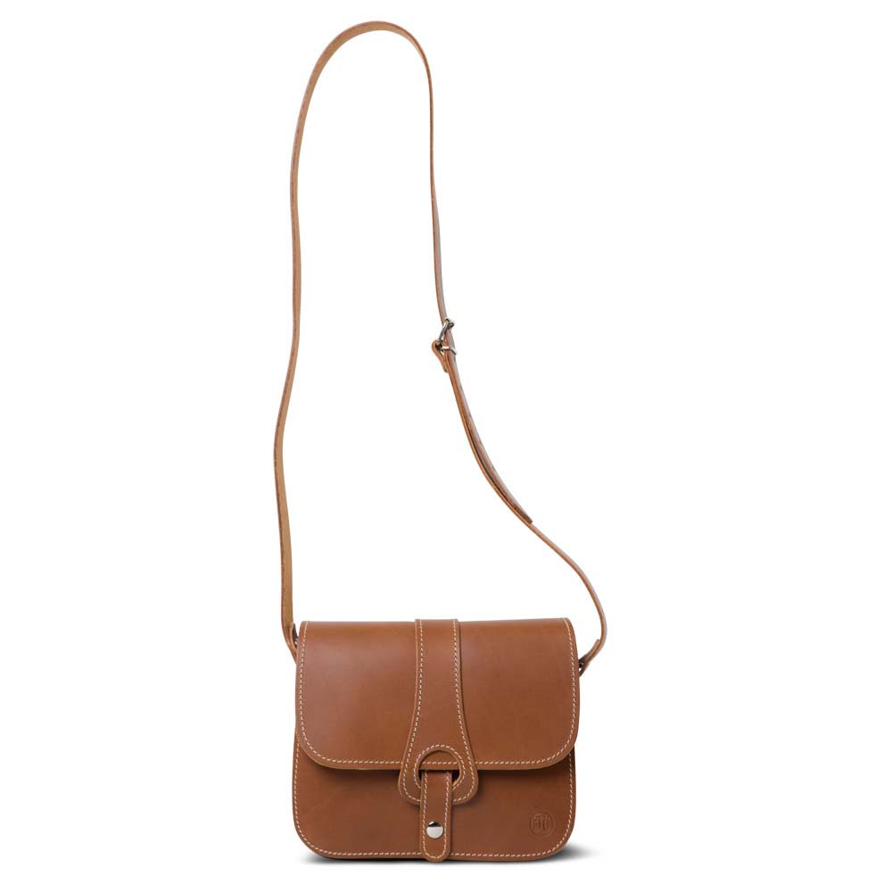 MIA Crossbody Tasche Rindleder vegetabil  caramel