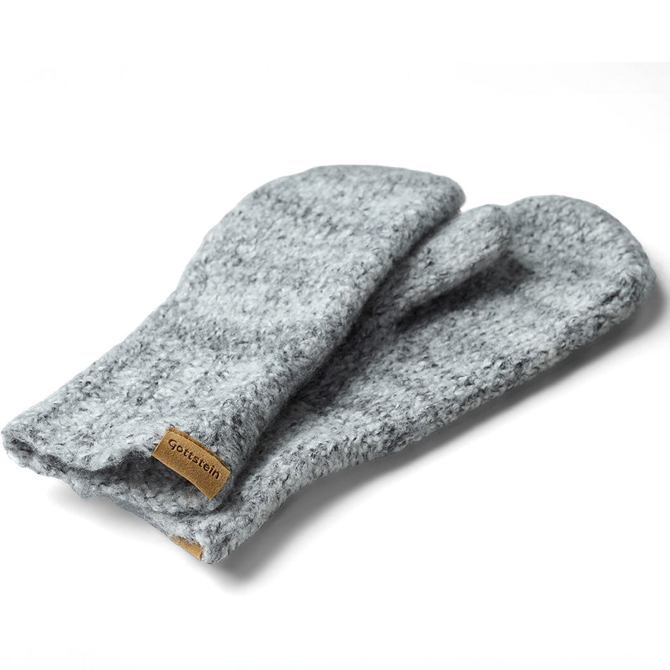 Wollhandschuhe  weiss/schwarz