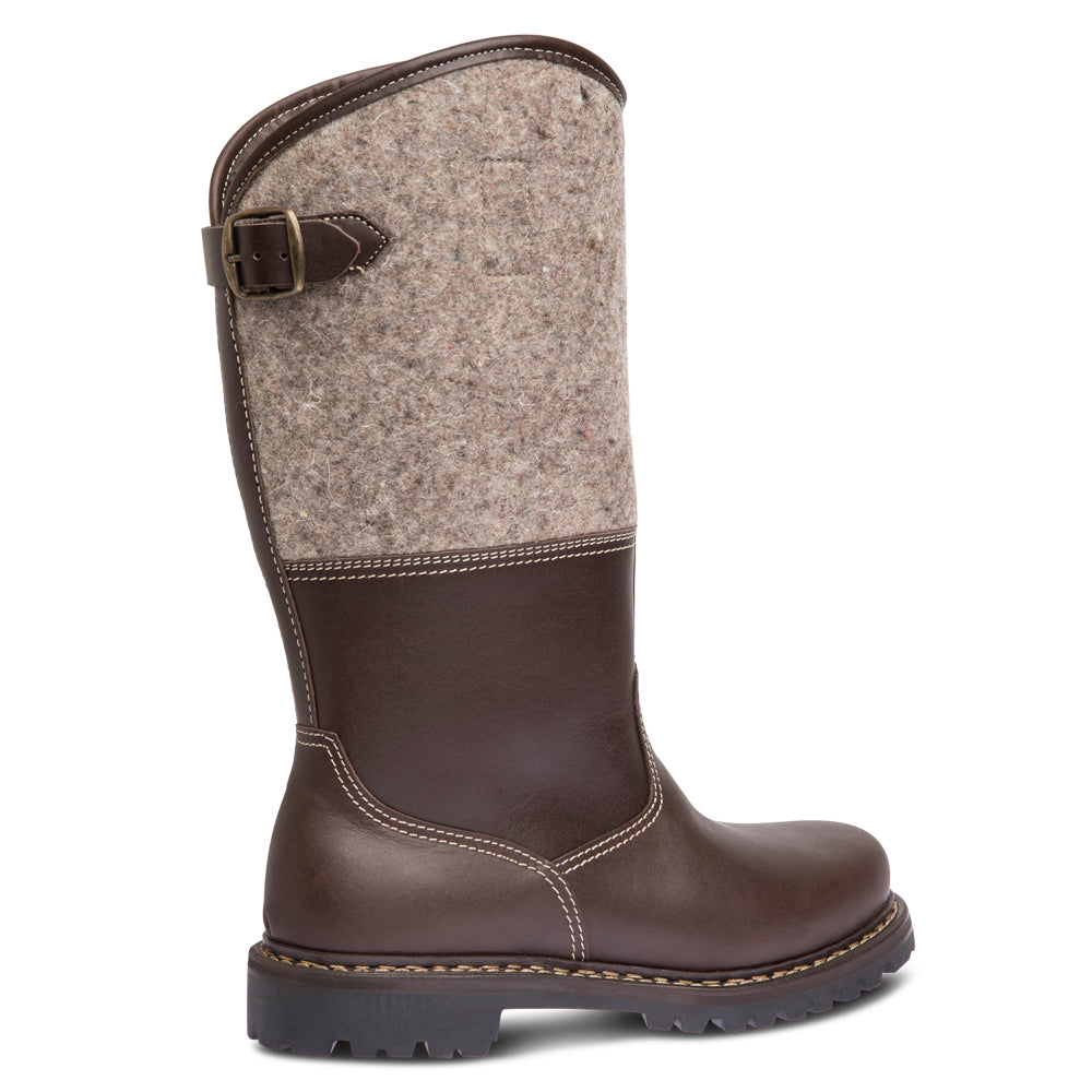 GRÜNTEN Lammfell / braungraumeliert