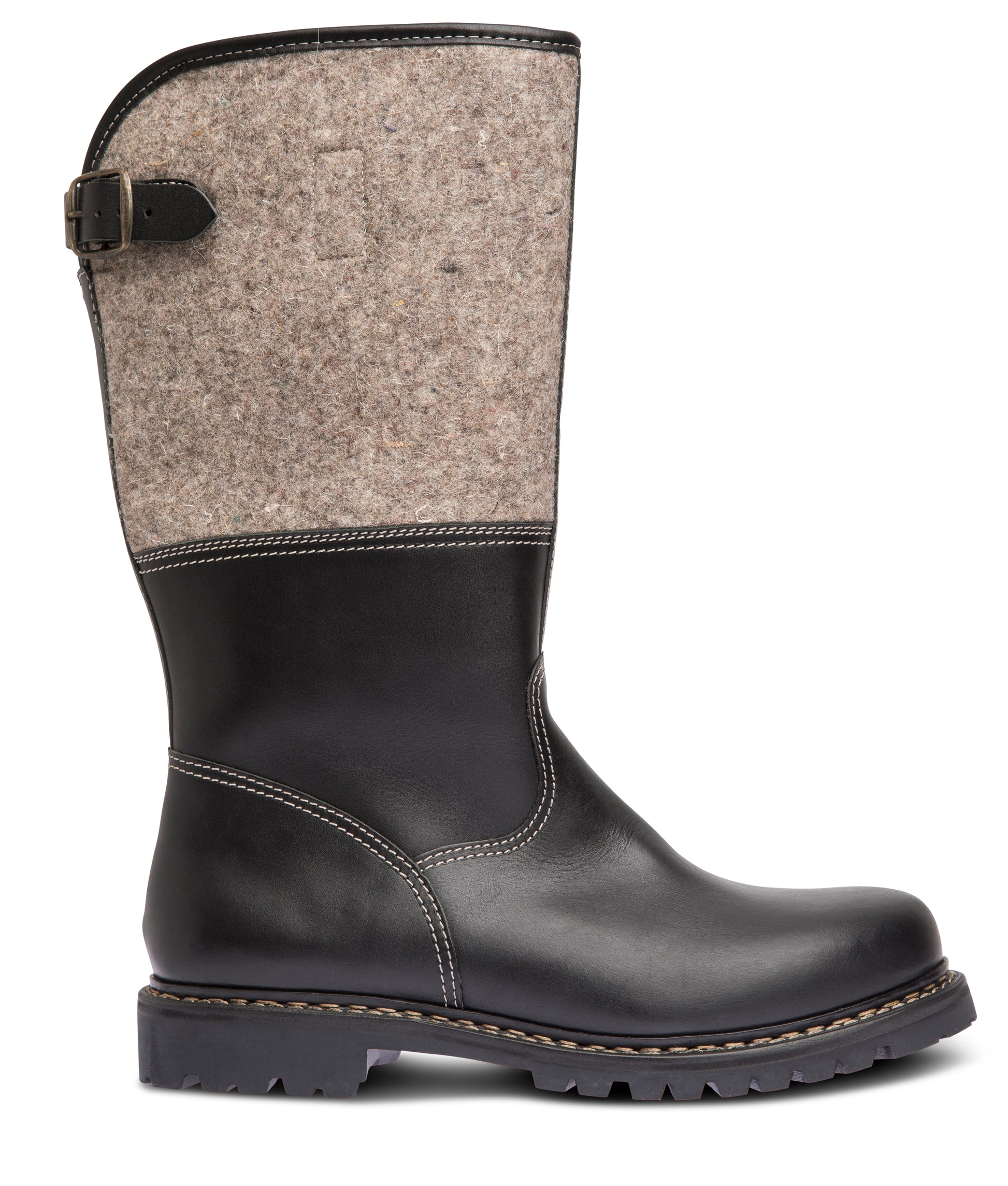 SALOBER Lammfell / schwarzgraumeliert