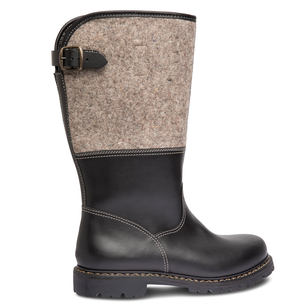 SALOBER Lammfell / schwarzgraumeliert