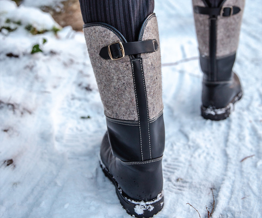 SALOBER Lammfell / schwarzgraumeliert