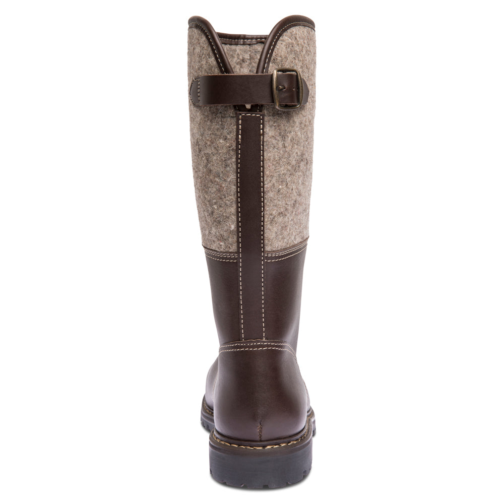 SALOBER Lammfell / braungraumeliert