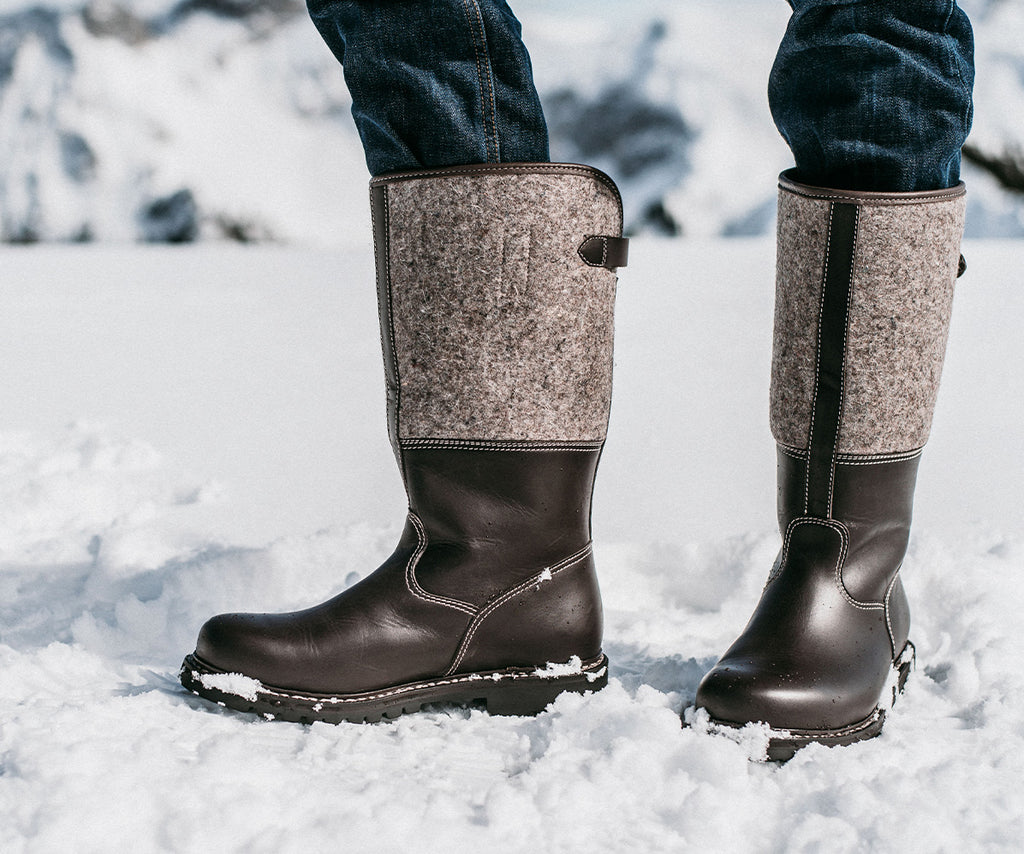 SALOBER Lammfell / braungraumeliert