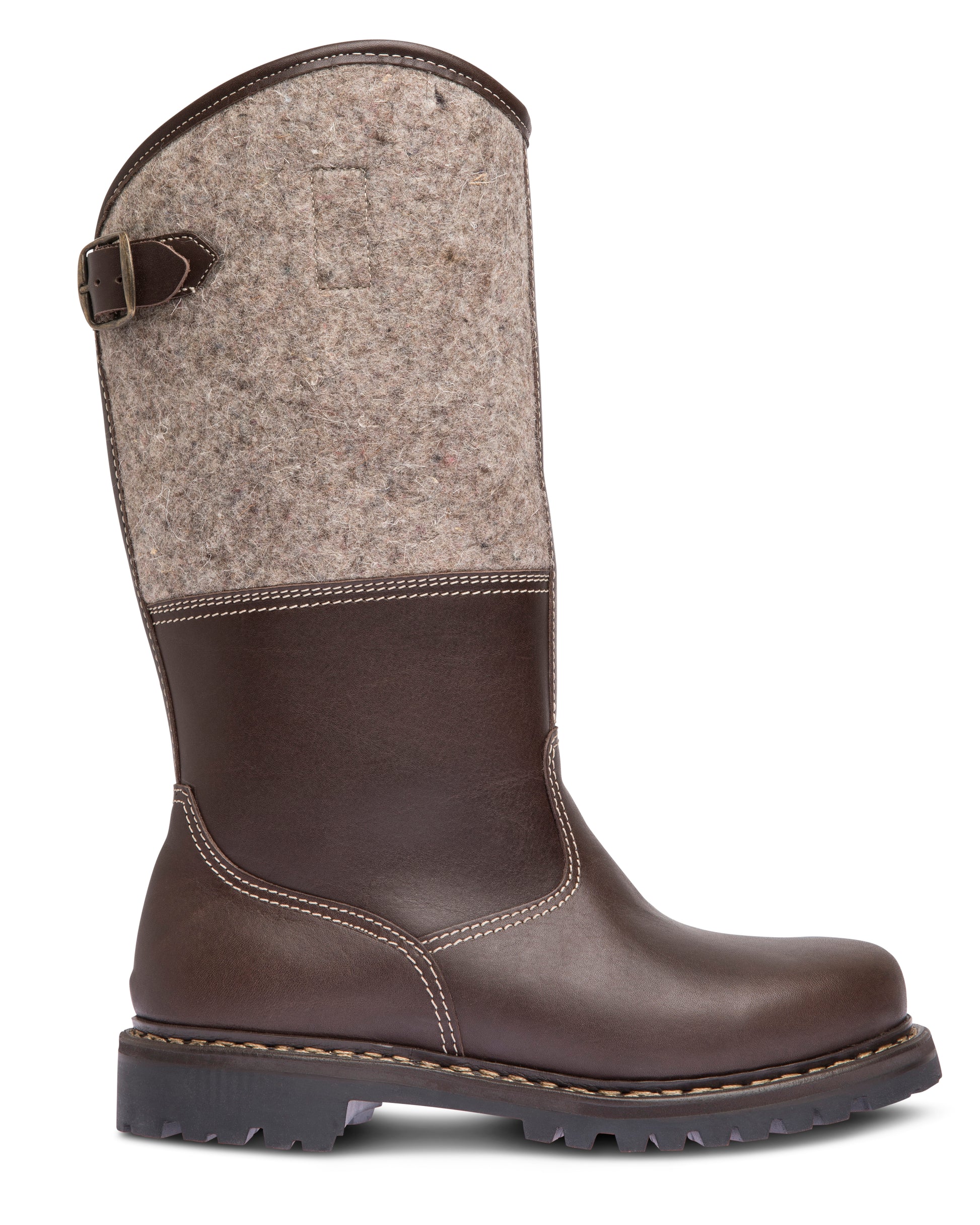 GRÜNTEN Lammfell / braungraumeliert