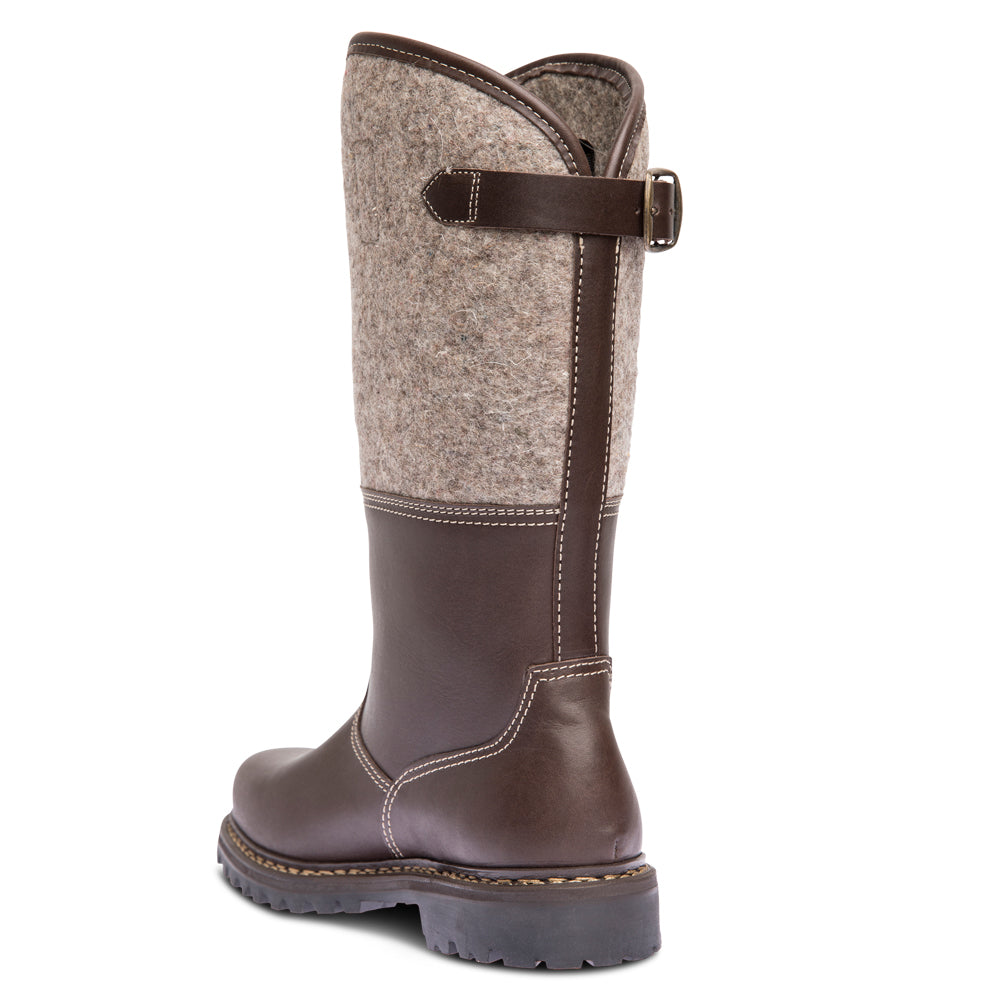 GRÜNTEN Lammfell / braungraumeliert