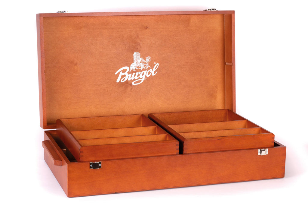 Burgol Schuhputzkasten hellbraun ohne Füllung
