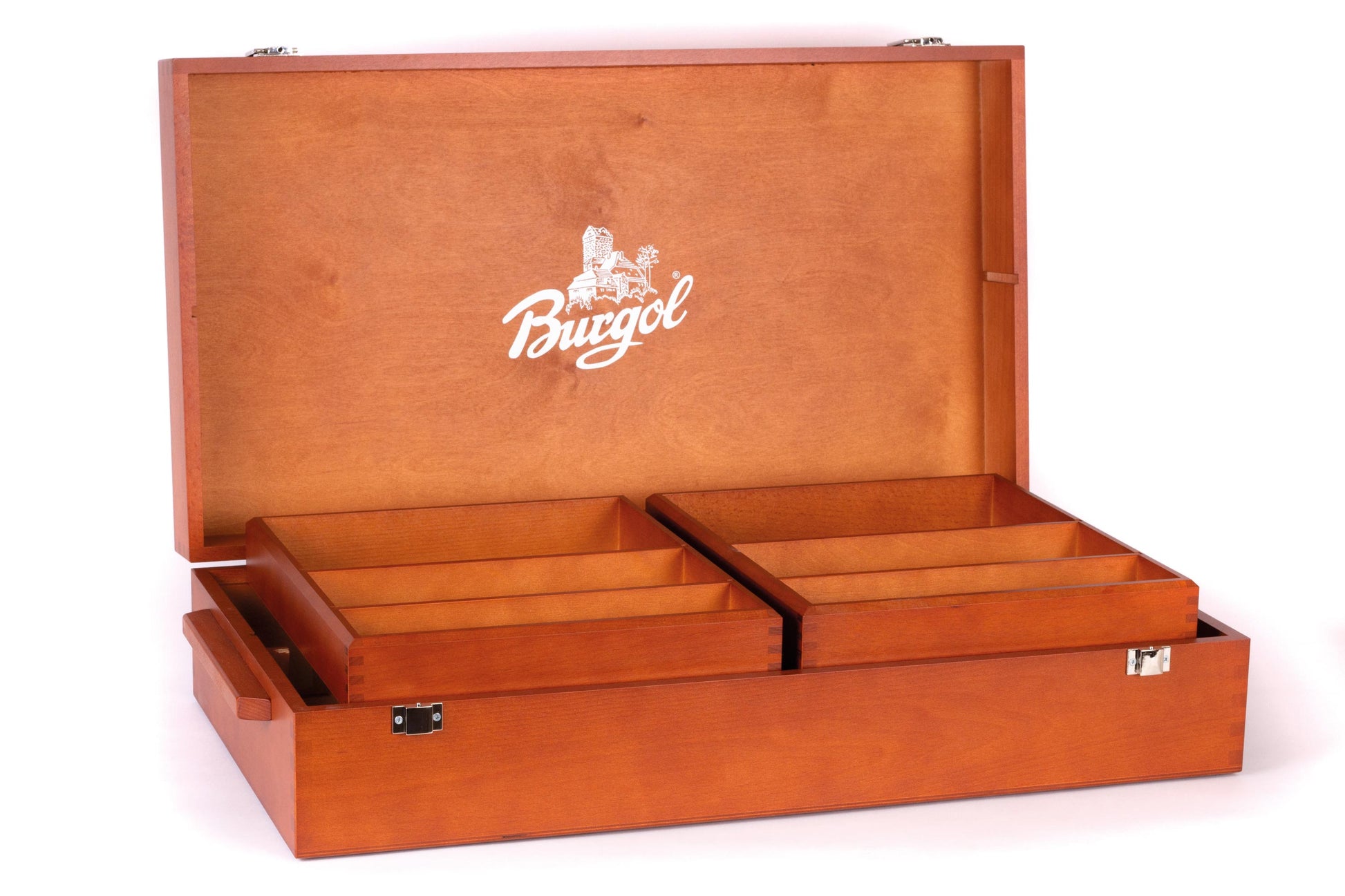 Burgol Schuhputzkasten hellbraun ohne Füllung