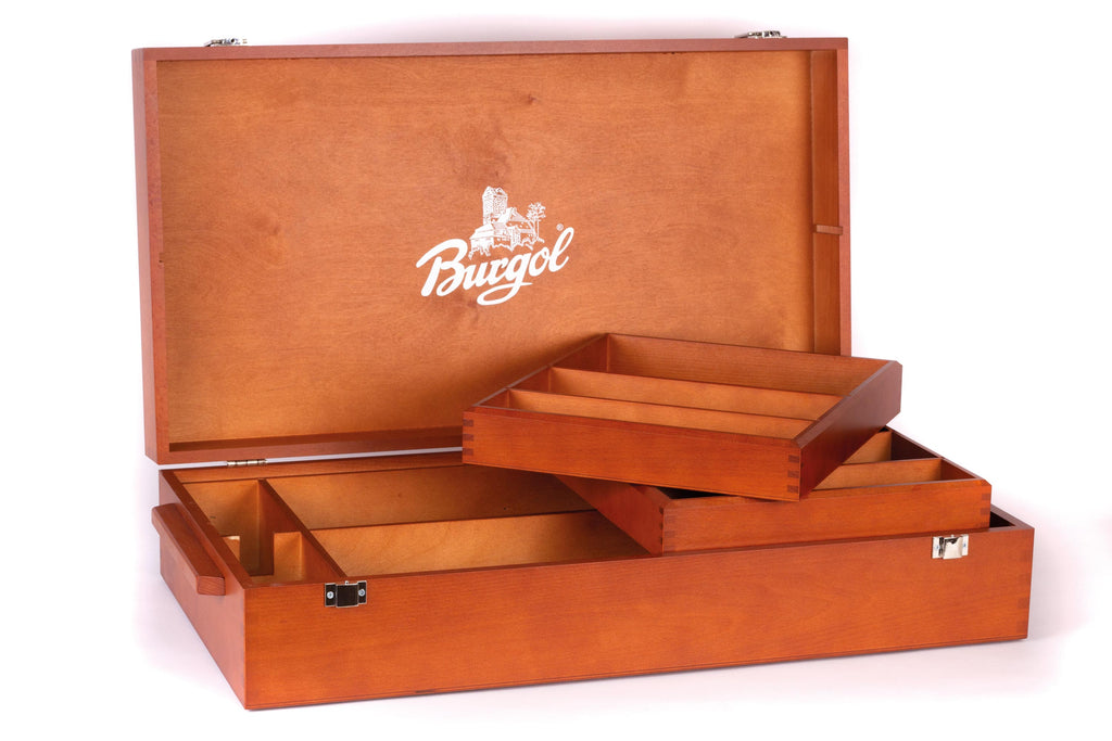 Burgol Schuhputzkasten hellbraun ohne Füllung